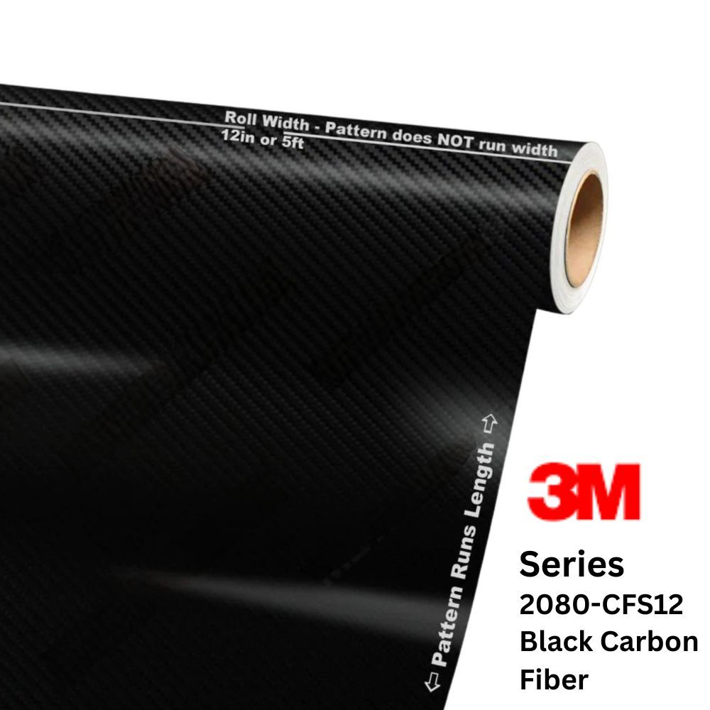 ציפוי קרבון בגימור שחור מטר 1 - 3M