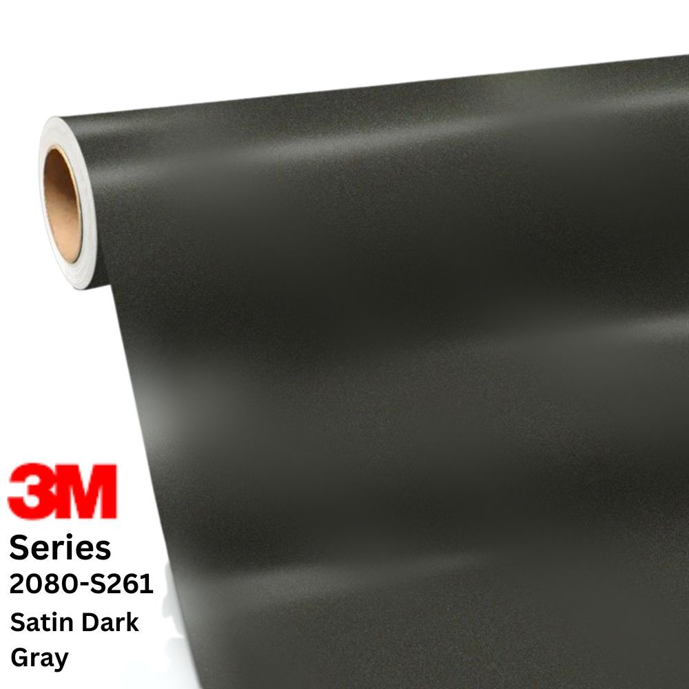 3M ציפוי ויניל בגוון Satin Dark Gray - מטר 1