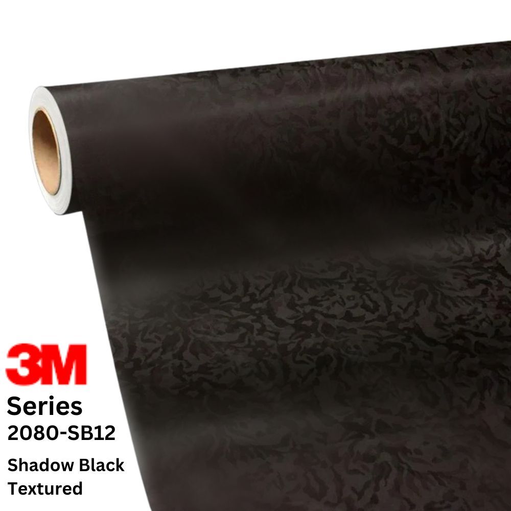 3M ציפוי ויניל בגוון Shadow Black Textured - מטר 1