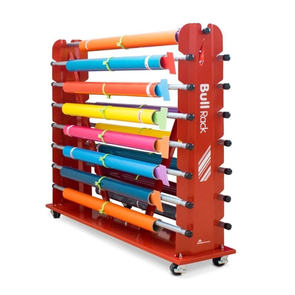 עגלת שינוע ואחסון Bull Rack ל-15 גלילים – תמונה 2