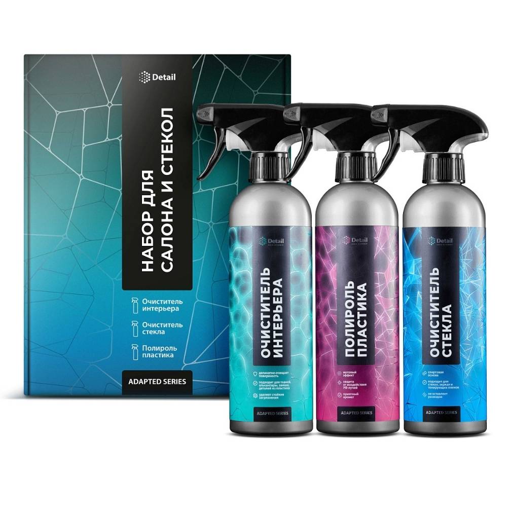 ערכת ניקוי פנים וזכוכיות "Adapted Series Detail"