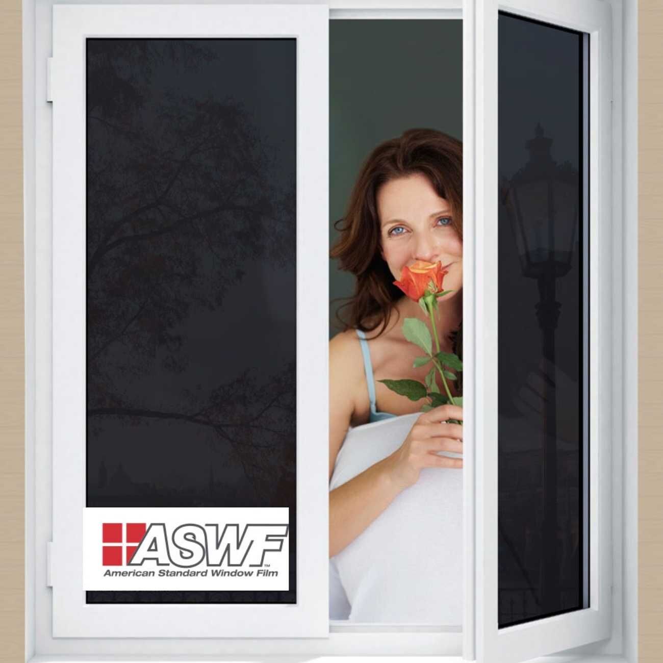 ASWF גליל ציפוי Black Out לחלון בניין, 30 מ' על 1.52 מ'