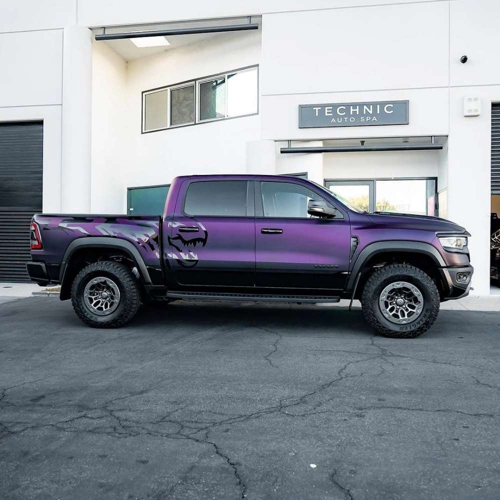 ציפוי PPF סאטן סגול חציל – תמונה 6