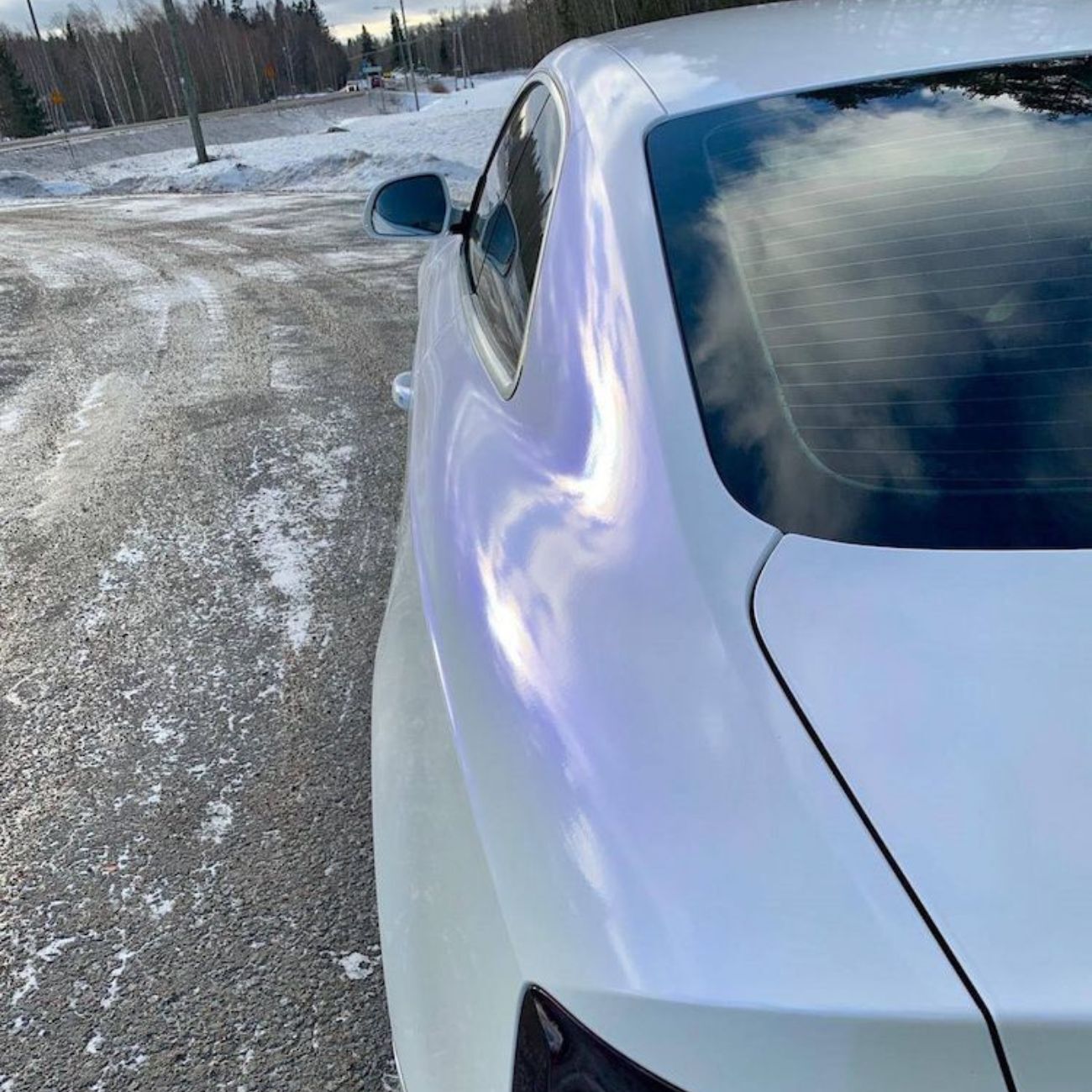 ציפוי ויניל גימור פנינה - כחול מבריק - Kpmf – תמונה 2