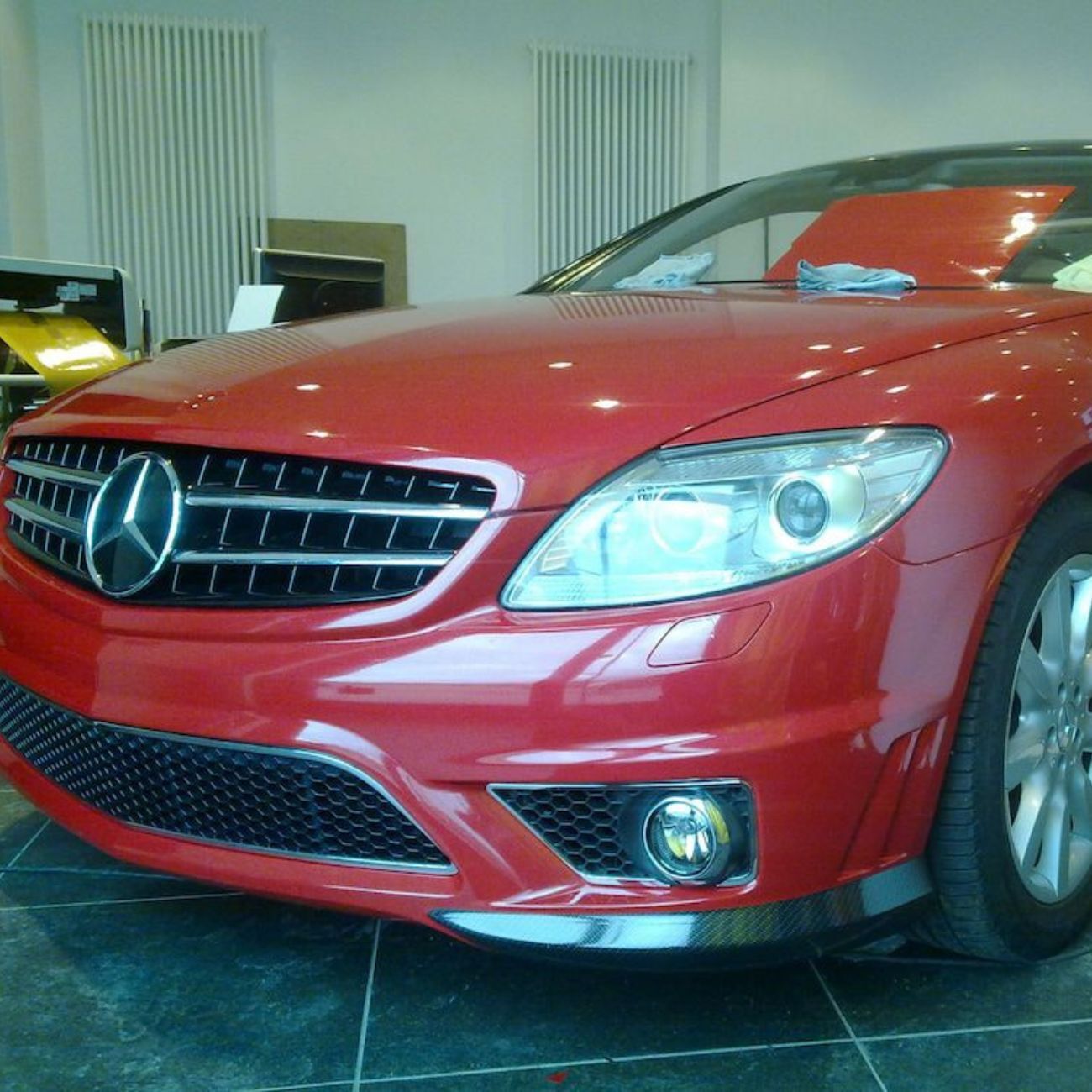 ציפוי ויניל מבריק - אדום עמוק - Kpmf – תמונה 2