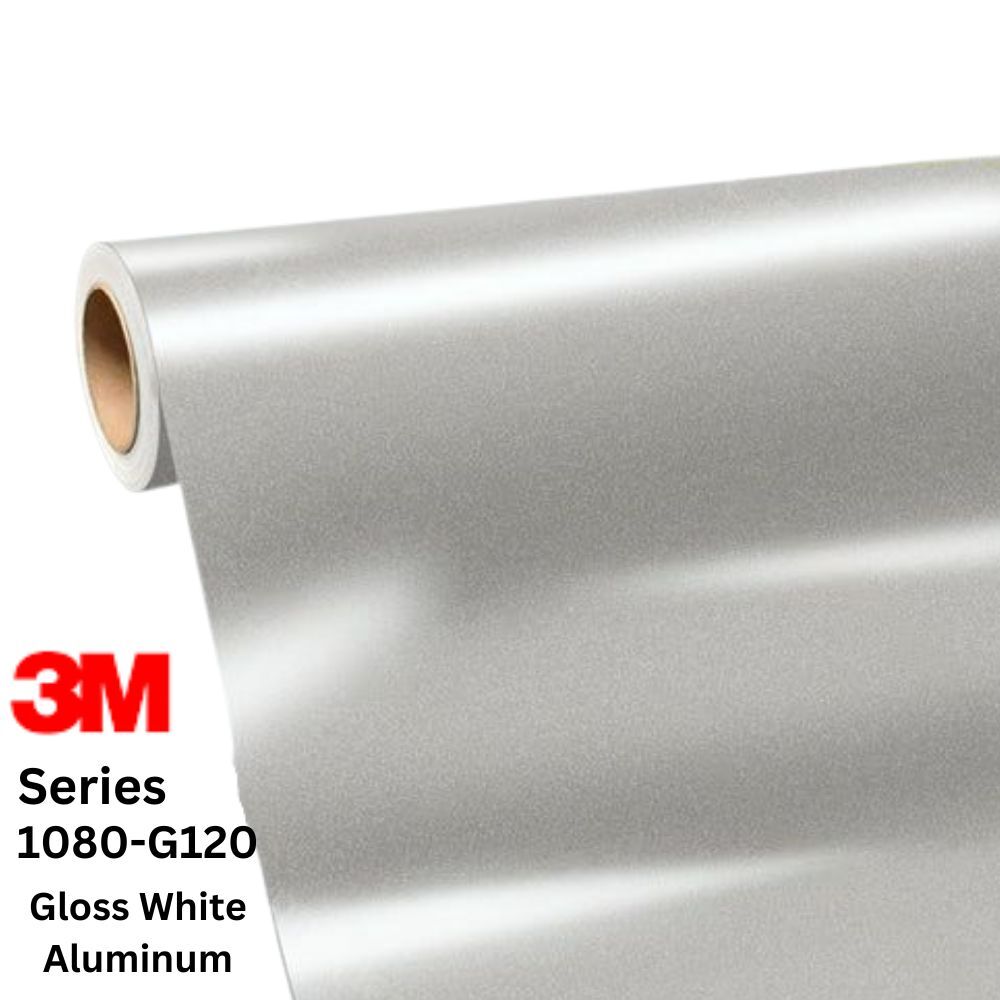 ציפוי ויניל בגוון White Aluminum מבריק - 3M