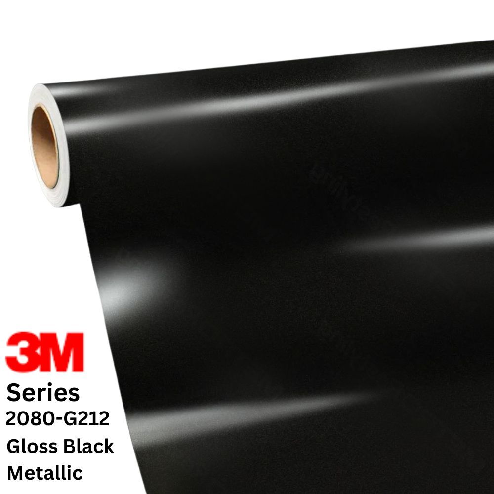 ציפוי ויניל בגוון שחור מטאלי מבריק - 3M