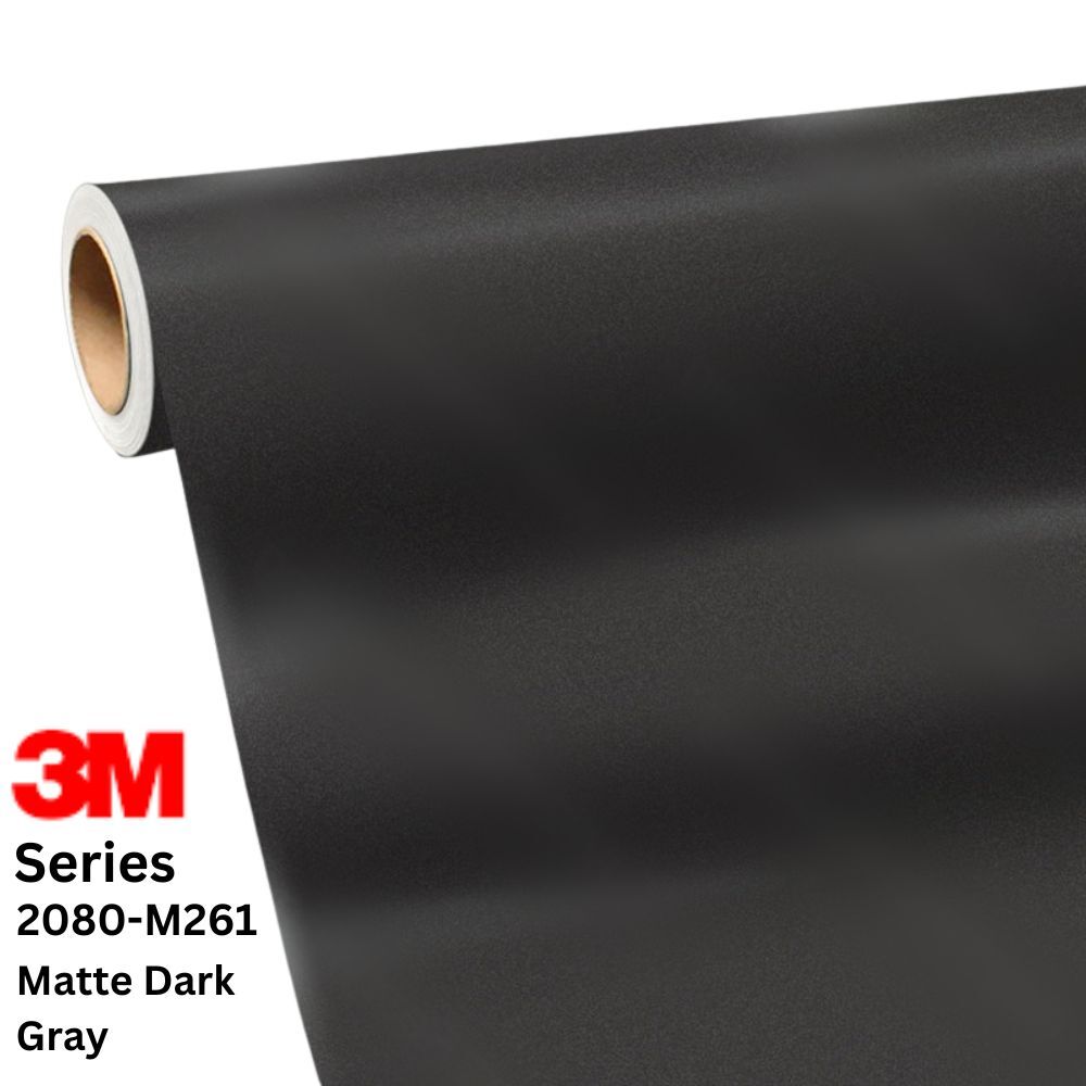 ציפוי ויניל בגוון אפור כהה מט מטר 1 - 3M