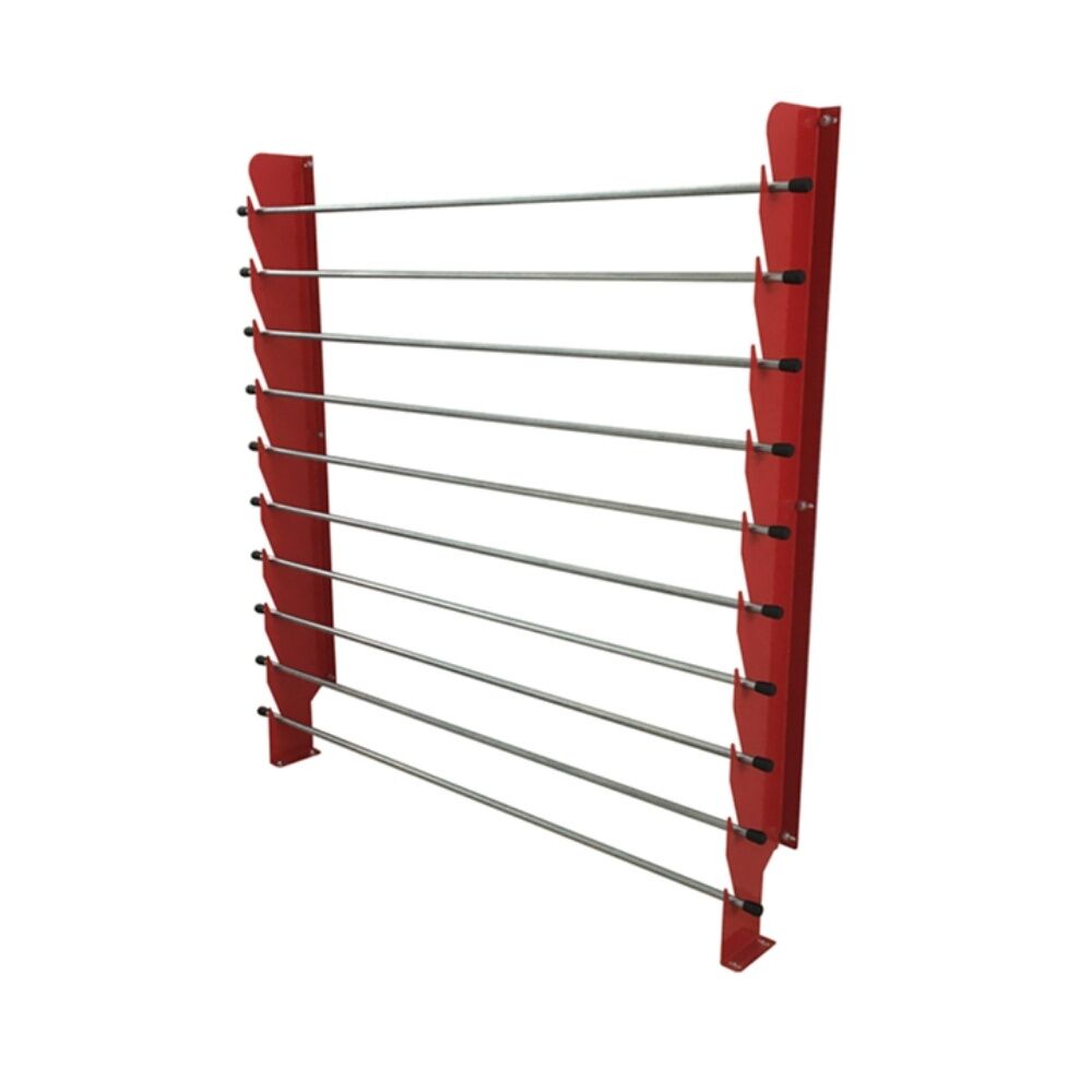 מתקן אחסון מקובע לקיר ל-10 גלילים