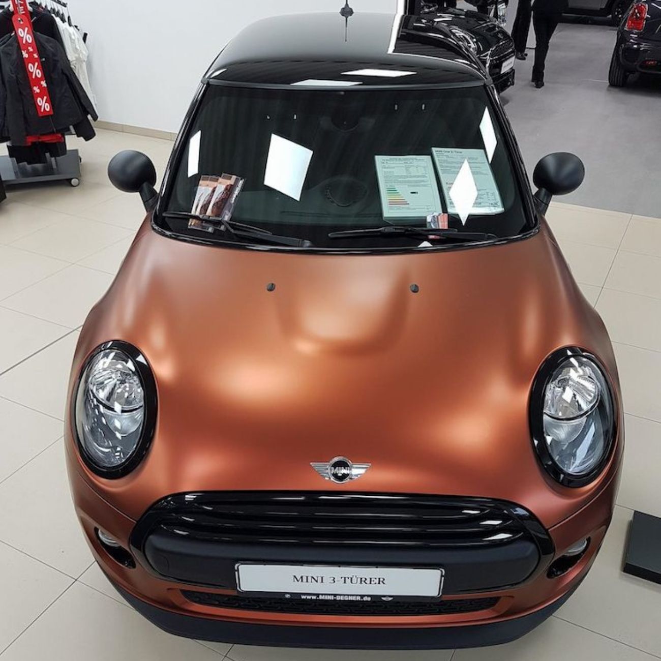 ציפוי ויניל מט - כתום סתיו -Kpmf – תמונה 3