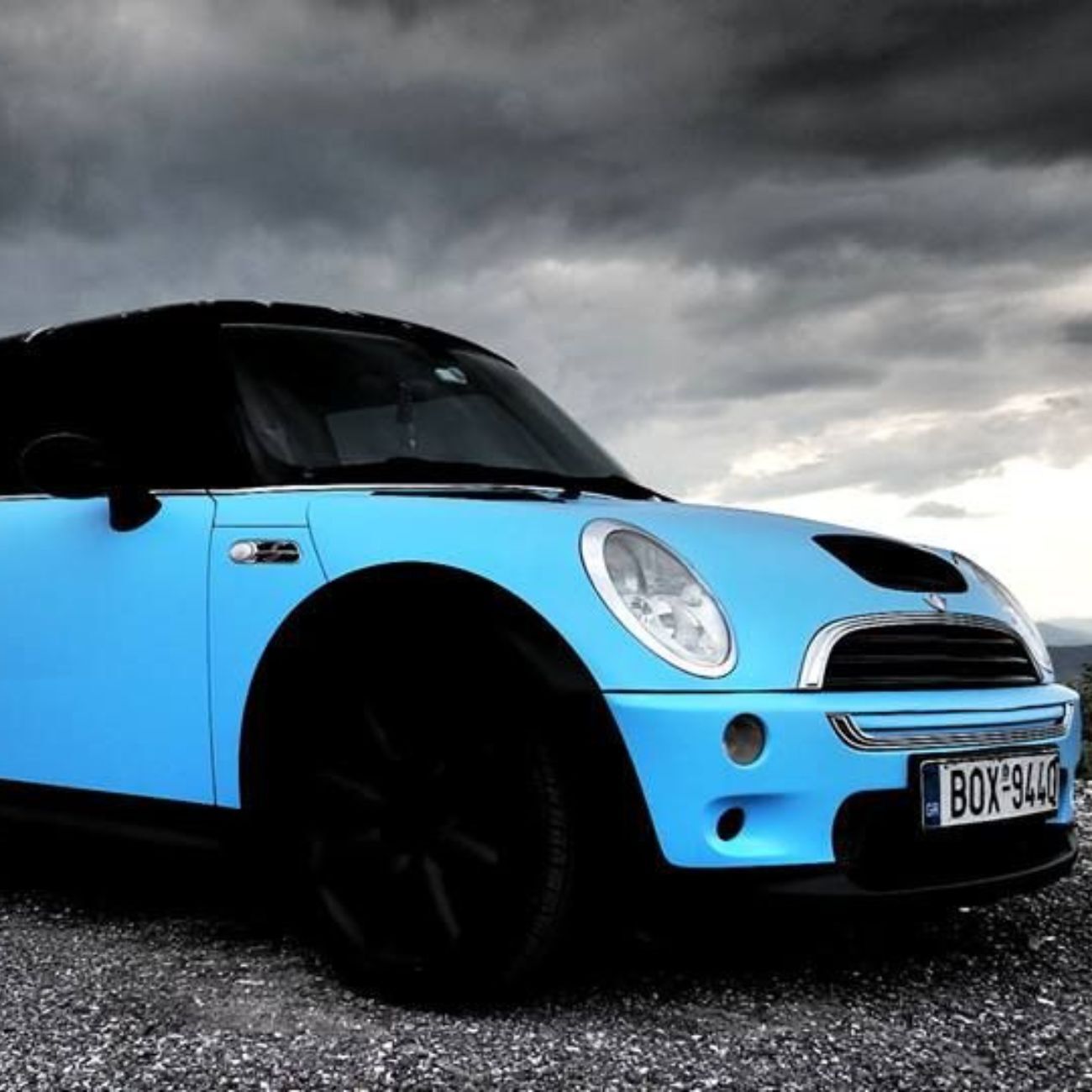 ציפוי ויניל מט תכלת מטר 1 - Kpmf – תמונה 2