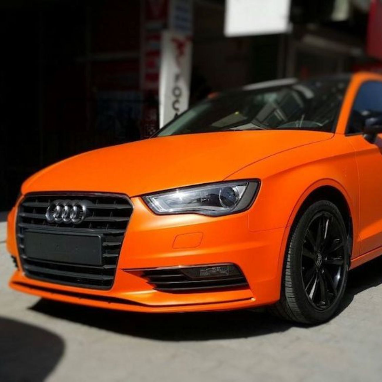 ציפוי ויניל מט - כתום שמש מטר 1 - Kpmf – תמונה 2