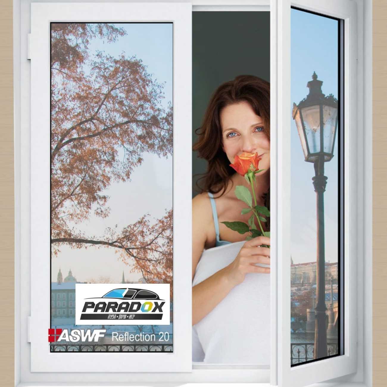 ASWF גליל ציפוי Reflection העברת אור 20%