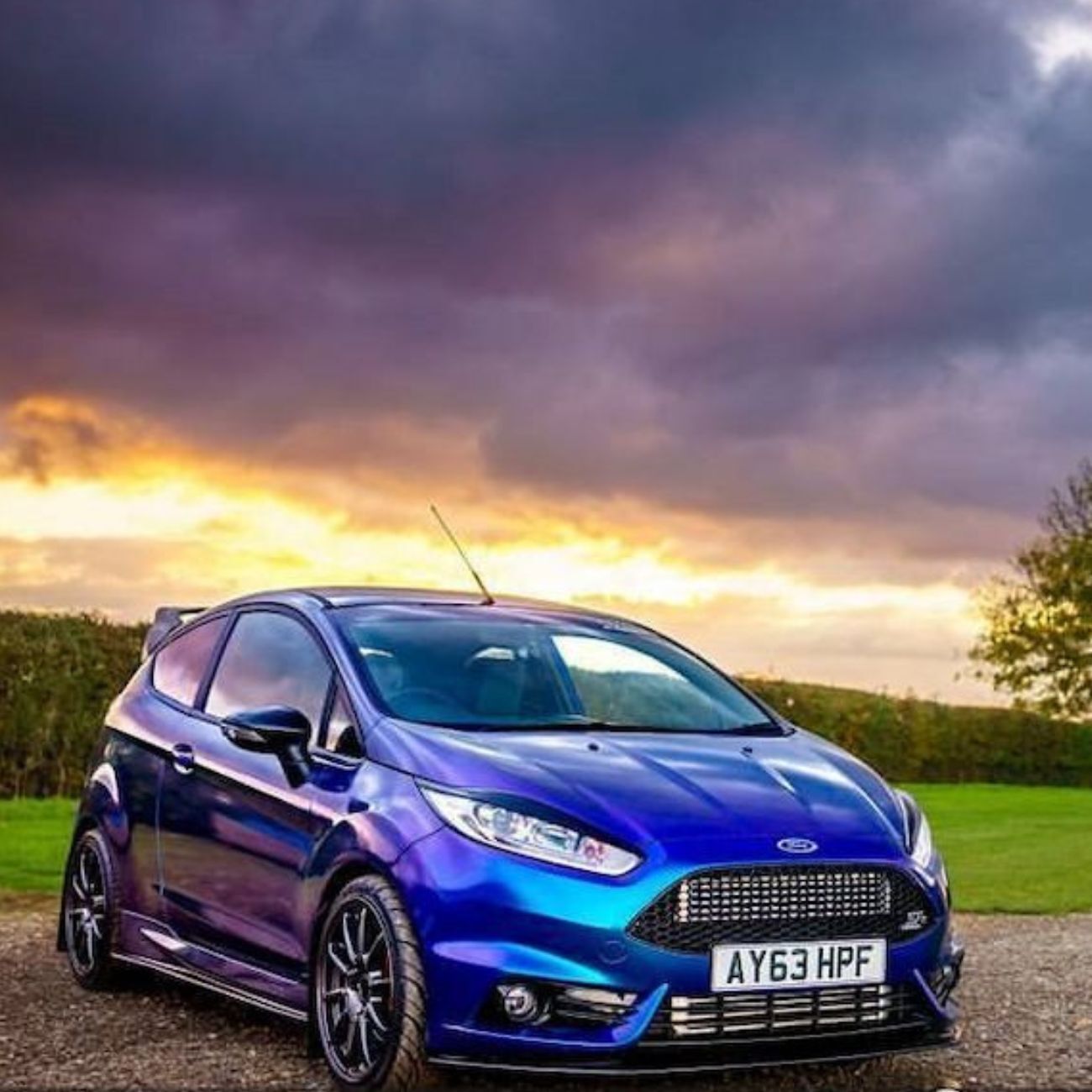 ציפוי ויניל רב גווני - כמיליון סגול וכחול (מחליף צבע) מטר 1 - Kpmf – תמונה 2